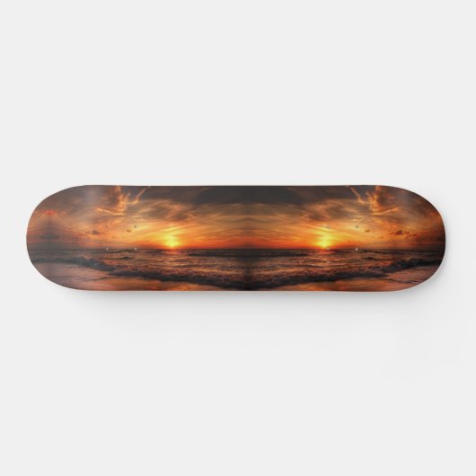 Sunset Zee Waves Skateboard (Horizontaal)