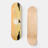 Sunset Zee Whale Skateboard (Voorkant)