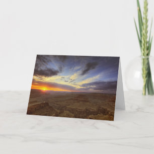 Sunset, zuidrand van de Grand Canyon, Grand Kaart