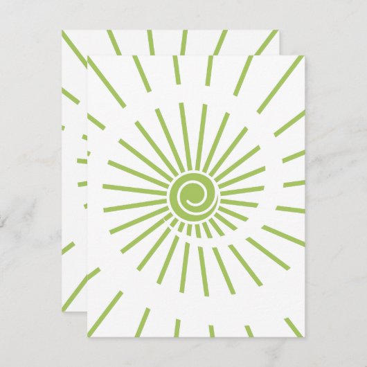 Sunshine 14 notitiekaartje (Voorkant / Achterkant)