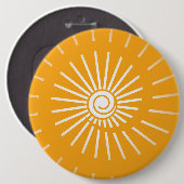 Sunshine 2 ronde button 6,0 cm (Voorkant /achterkant)