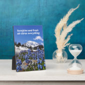 Sunshine and Fresh Air Fotoplaat (Zijkant)