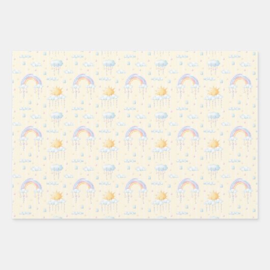 Sunshine and Rainbows  Inpakpapier Vel (Voorkant)