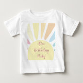 Sunshine Anniversaire fête bébé T-shirt (Devant)