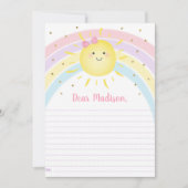 Sunshine Arc-en-ciel Anniversaire Cartes de capsul (Devant)