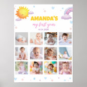Sunshine Arc-en-ciel Anniversaire Photo Poster de  (Devant)