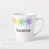 Sunshine Arc-en-ciel moderne Mug en latte personna (Droite)