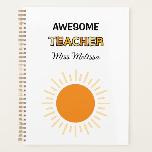Sunshine Awesome cadeau enseignant meilleur enseig (Devant)