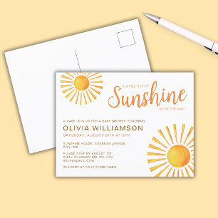 Sunshine Baby shower Briefkaart