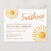 Sunshine Baby shower Briefkaart (Voorkant)