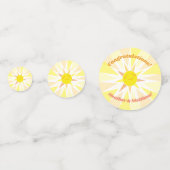 Sunshine Baby shower Confetti (Voorkanten)
