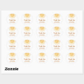 Sunshine Baby shower Dank u Ronde Sticker (Vel)