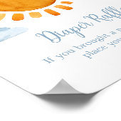 Sunshine Baby shower Diaper Raffle Poster (Hoek)