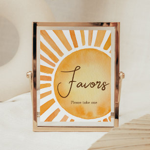 Sunshine Baby shower Favorieten Poster