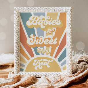 Sunshine Baby shower hier komt de zoon voor Poster