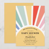 Sunshine Baby shower Invitation Kaart (Voorkant / Achterkant)