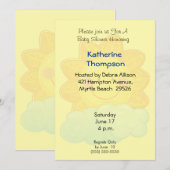 Sunshine Baby shower Invitation Kaart (Voorkant / Achterkant)