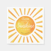 Sunshine Baby shower Servet (Voorkant)
