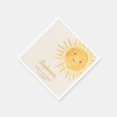 Sunshine Baby shower Servet (Hoek)