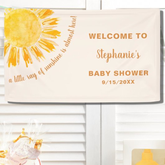 Sunshine Baby shower Spandoek