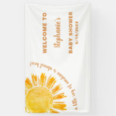 Sunshine Baby shower Spandoek (Verticaal)