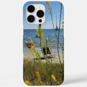 Sunshine Beach Bloemen Vlinderzeilboot Golf iPhone 16 Pro Max Hoesje