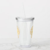 Sunshine bedankt leraar moderne elegant acryl drinkbeker (Links)