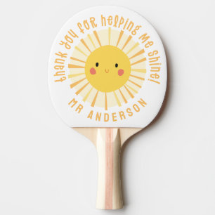 Sunshine bedankt leraar moderne elegant tafeltennisbatje