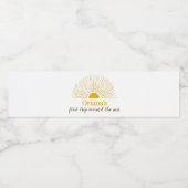 Sunshine Birthday Étiquette de bouteille d'eau (Étiquettes simples)