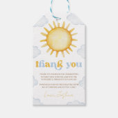 Sunshine Birthday Favor Tag Cadeaulabel (Voorkant)