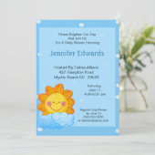 Sunshine Birthday Invitation Kaart (Staand voorkant)