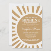 Sunshine boho anniversaire invitation de soleil (Devant)