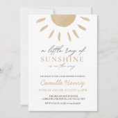 Sunshine Boho Baby shower Invitation (Devant)