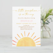 Sunshine Boho Baby shower Kaart (Staand voorkant)