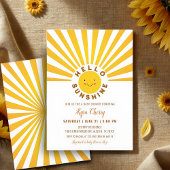 Sunshine Boho Baby shower Kaart