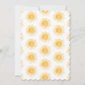 Sunshine Boho Genderneutraal Baby shower Kaart (Achterkant)