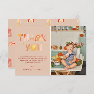 Sunshine Boho Rainbow Foto bedankt