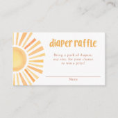 Sunshine boho soleil baby shower de couche cartes  (Devant)