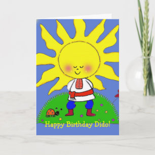 Sunshine Boy Ukraine Folk Art Kaart