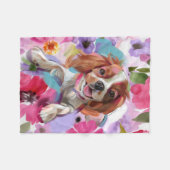 'Sunshine' Caavalier fleece blanket SMALL Deken (Voorkant (Horizontaal))