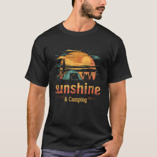 Sunshine Camping voor Campers Summer Camp T-shirt