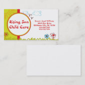 Sunshine Child Care Visitekaartje (Voorkant / Achterkant)