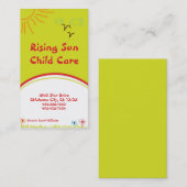 Sunshine Child Care Visitekaartje (Voorkant / Achterkant)