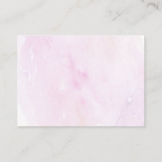 Sunshine Clouds roze Baby shower Book Request Informatiekaartje (Achterkant)