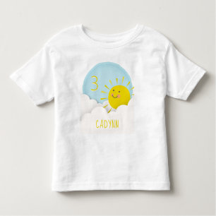 Sunshine Clouds Sky Birthday Kinder Shirts