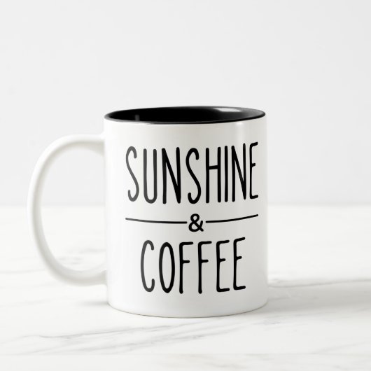 Sunshine & Coffee Tweekleurige Koffiemok (Links)