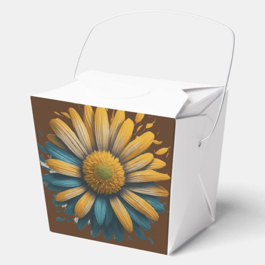 Sunshine Daisy stralend design pet Bedankdoosjes (Voorkant)