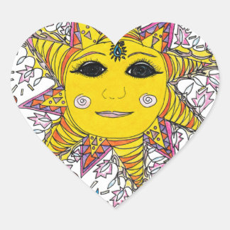 Sunshine Daze Hart Sticker
