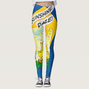 "Sunshine Daze" Leggings féminins