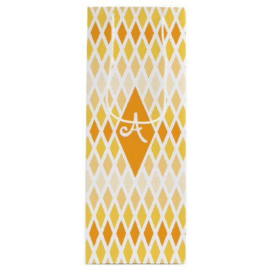 Sunshine Diamond Ombre Monogram Wijn Cadeautas (Voorkant)